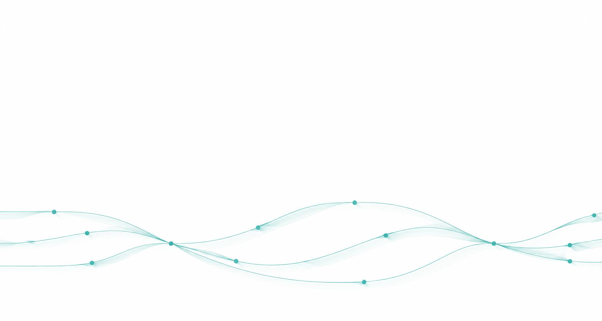 Interconnected teal pathways flowing through the patient journey
